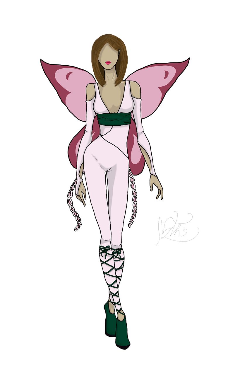 Bocetos de Moda - Inspiración mariposa