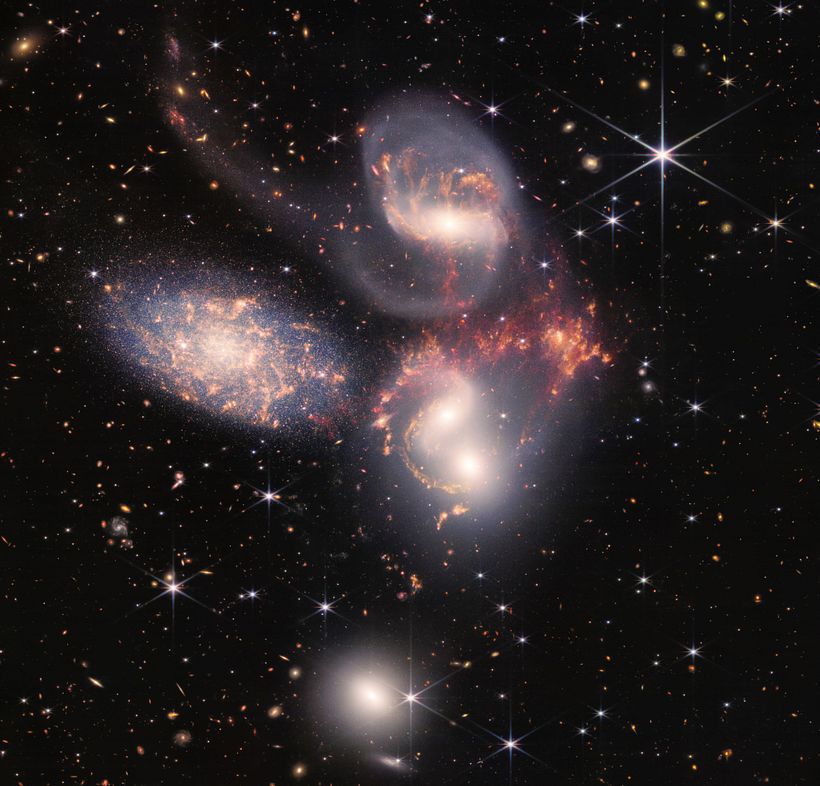 Imagen vía NASA. Stephan’s Quintet. 
