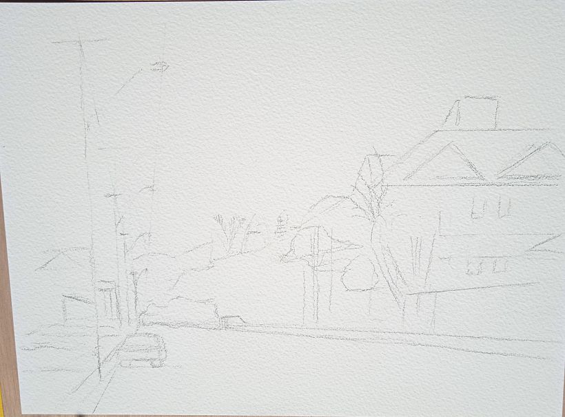 Mi proyecto del curso: Creación de paisajes contemporáneos en acuarela 3