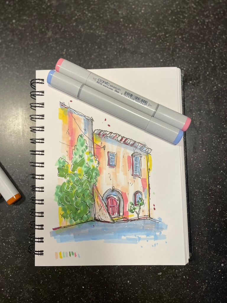 My project for course: Expressive Architectural Sketching with Colored Markers 2