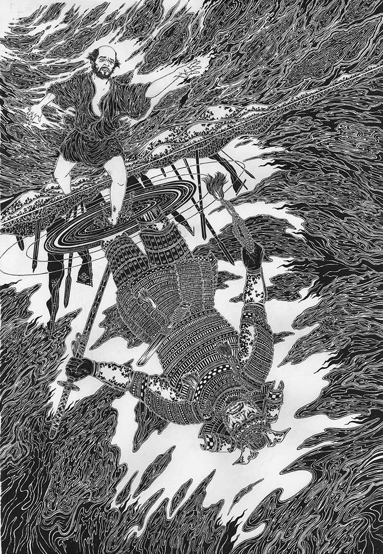 Final Ink Drawing – Kagemusha
