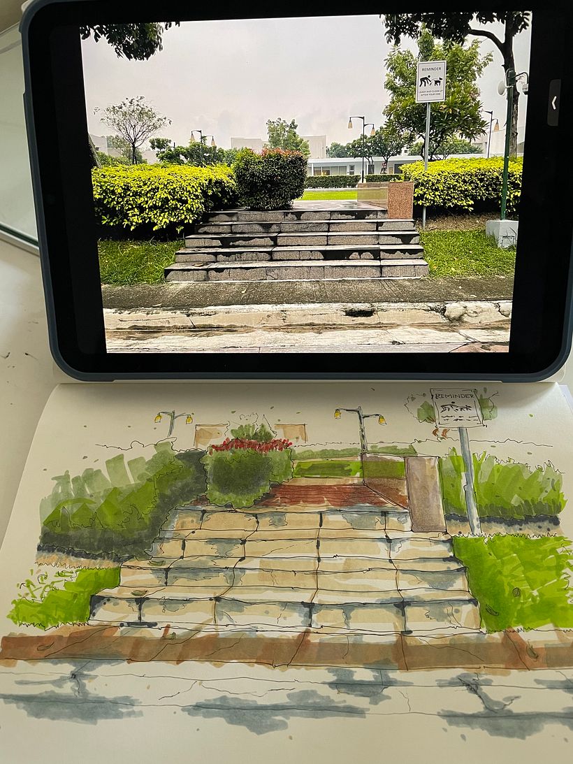 My project for course: Expressive Architectural Sketching with Colored Markers 1