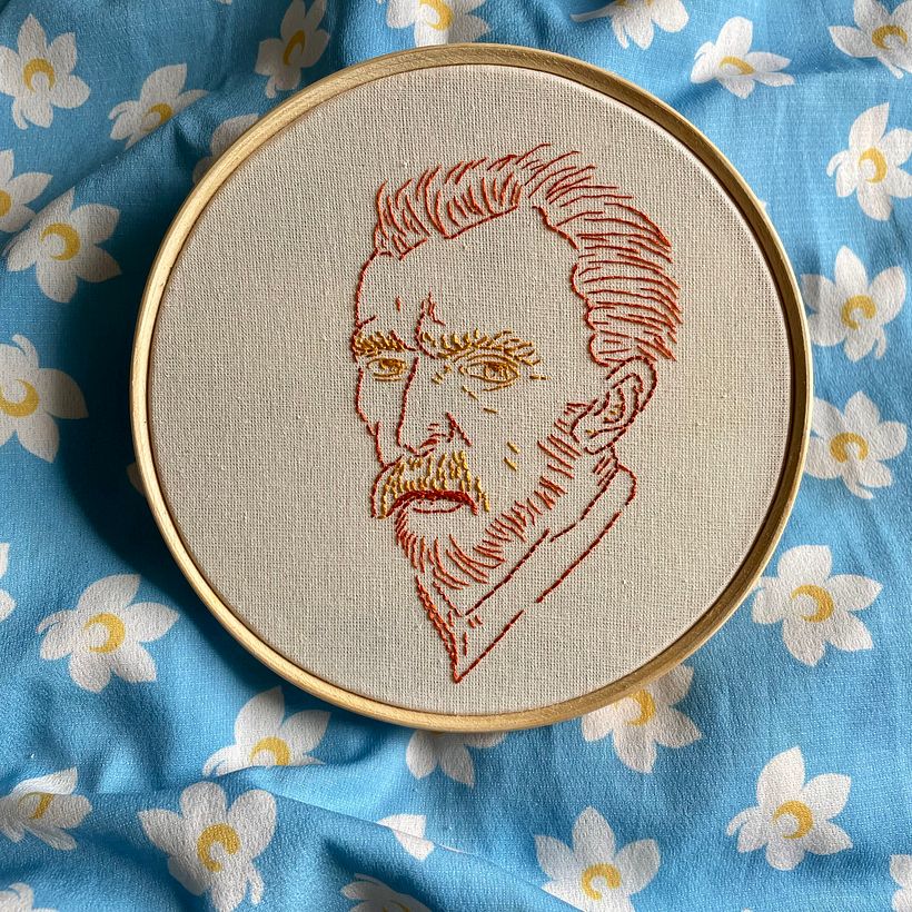 Meu projeto do curso: Criação de retratos bordados 1
