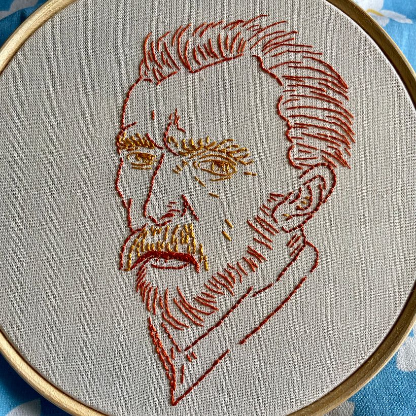 Meu projeto do curso: Criação de retratos bordados 2