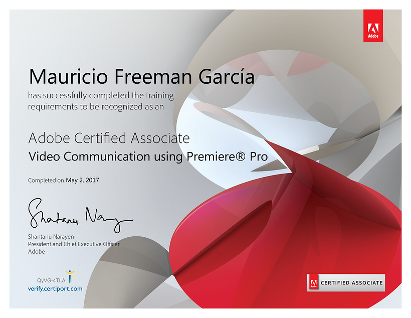 Certificación en Adobe Premiere Pro 2017
