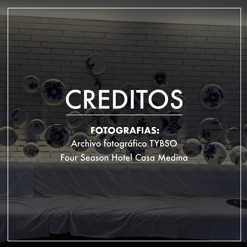 Muro de platos Four Season hotel casa Medina 4
