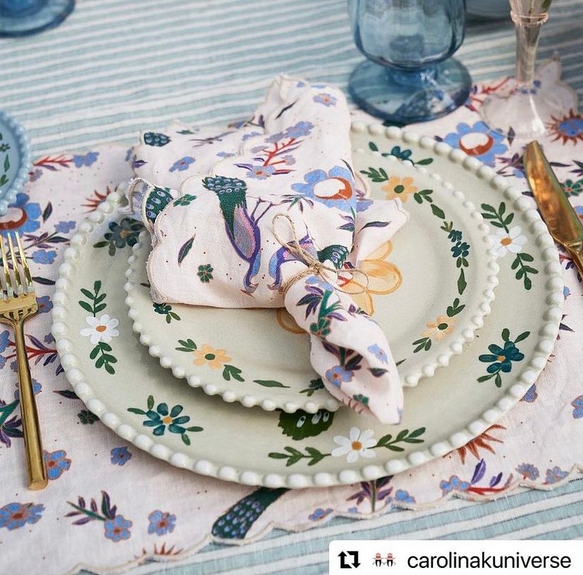 Vajilla Carolina K / Articulo Revista BAZAAR 11