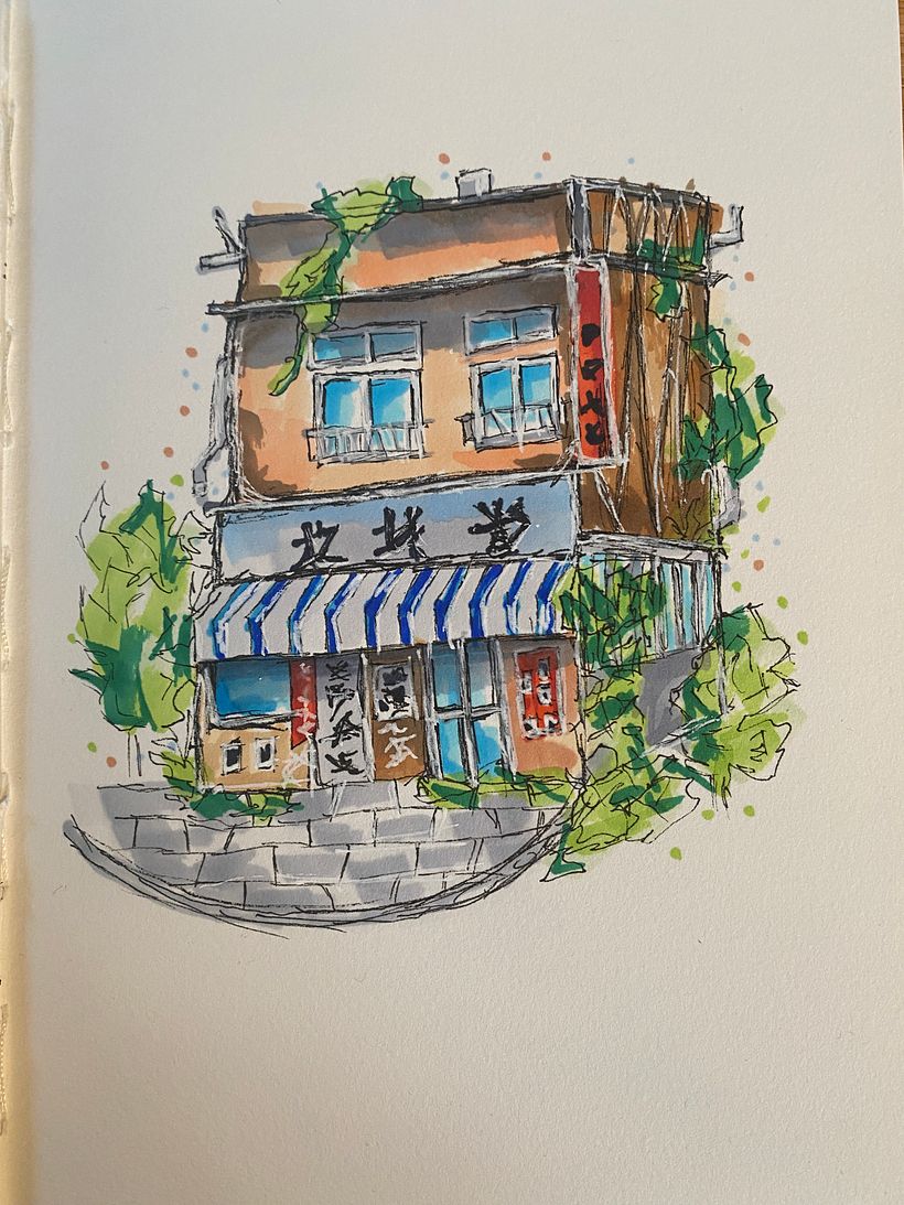 My project for course: Expressive Architectural Sketching with Colored Markers 5