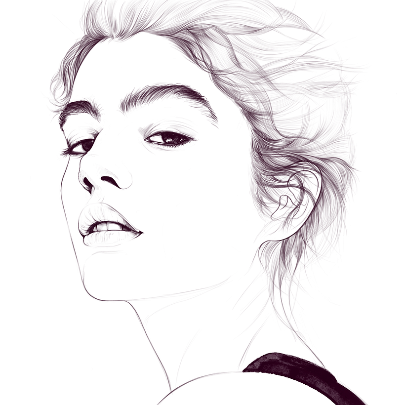 Mi proyecto del curso: Retrato ilustrado con Procreate 3