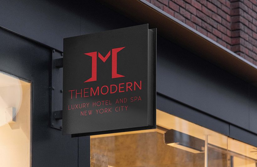 Brand identity design for fictitious client The Modern Luxury Hotel  1