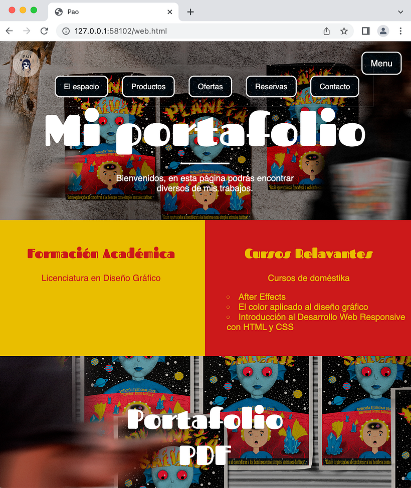 Esta es la página en tamaño mediano.