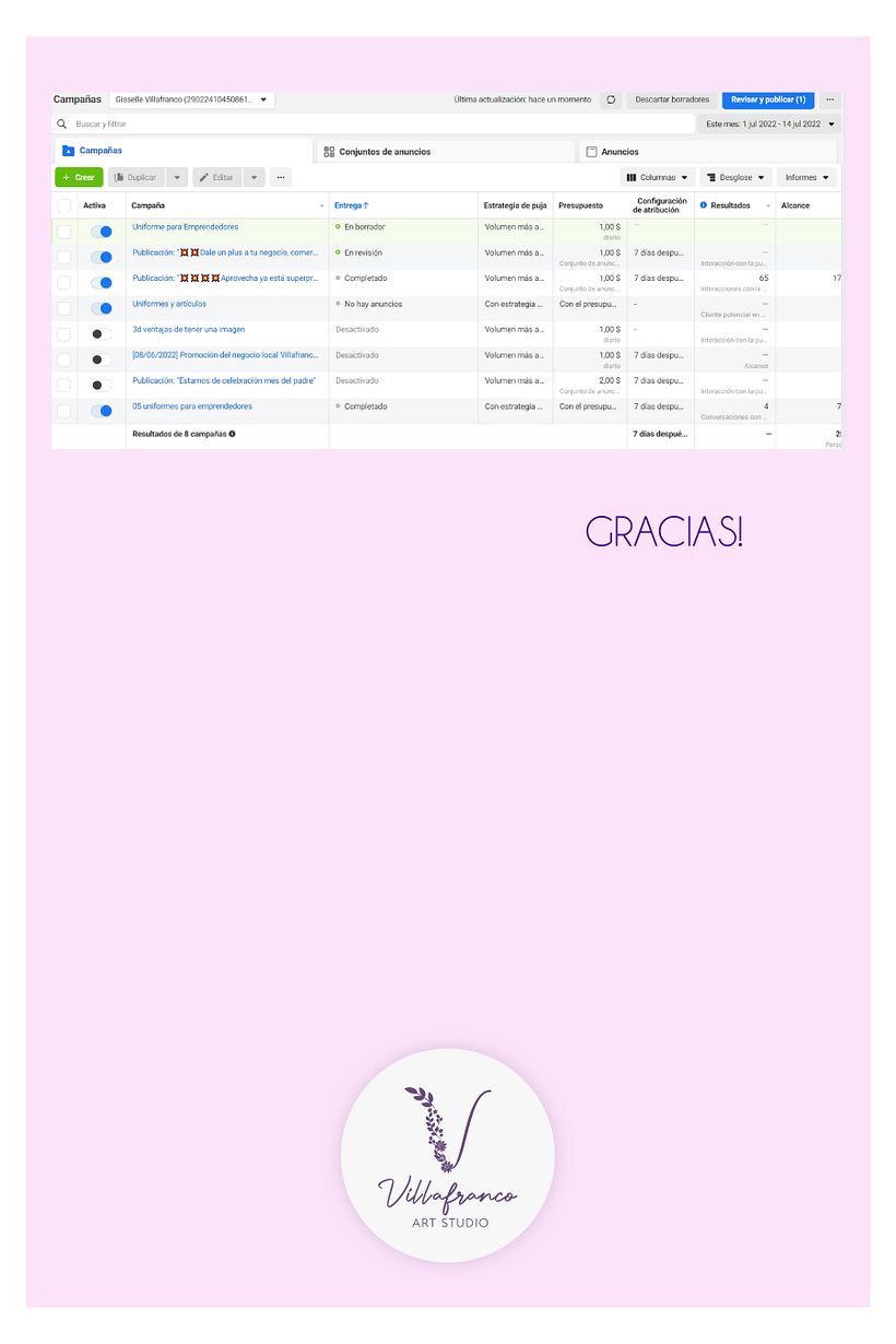 Mi proyecto del curso: Google Ads y Facebook Ads desde cero 1