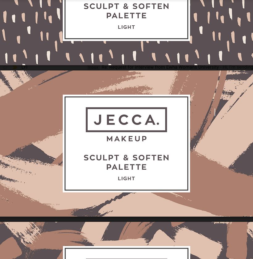 Jecca Blac Sculpt and Soften Palette - Product Design, Rebrand and Digital Campaign  5