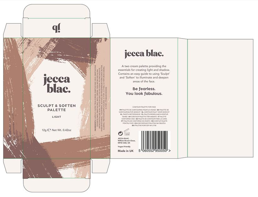 Jecca Blac Sculpt and Soften Palette - Product Design, Rebrand and Digital Campaign  6