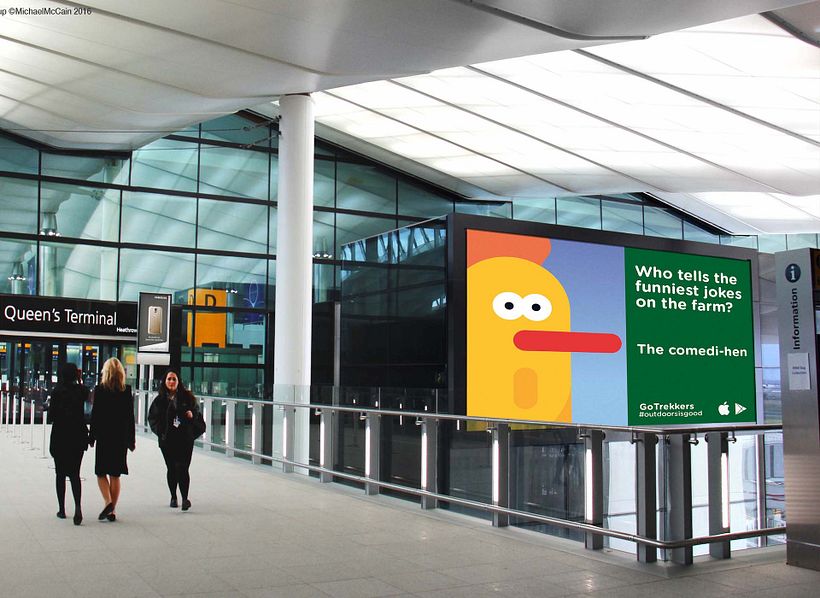 Chaz the chicken drawing the audience with humour to pique their interest.