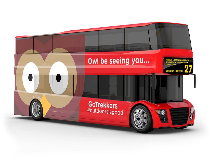 London double decker bus decal.