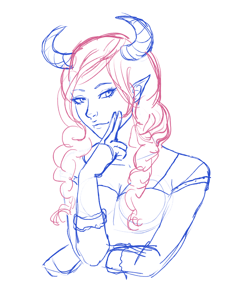 Process of the second try, part 1 - sketch