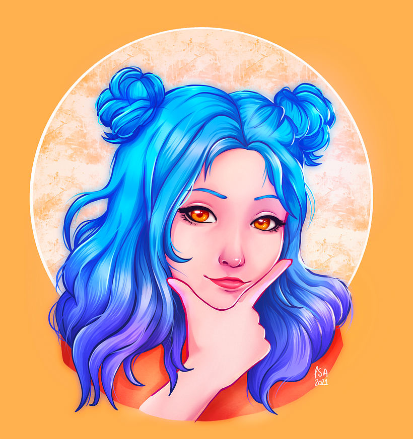 Finished first try - I wasn't very happy with it, so that's why I tried it once more and did another drawing.