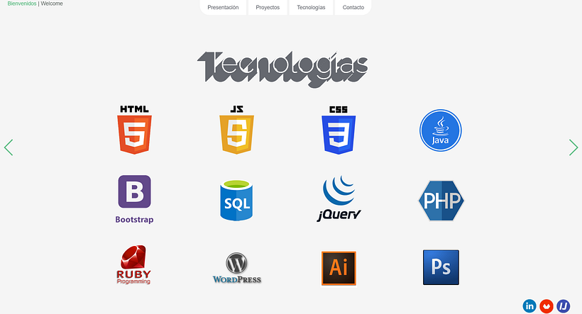 Página web para CV 3