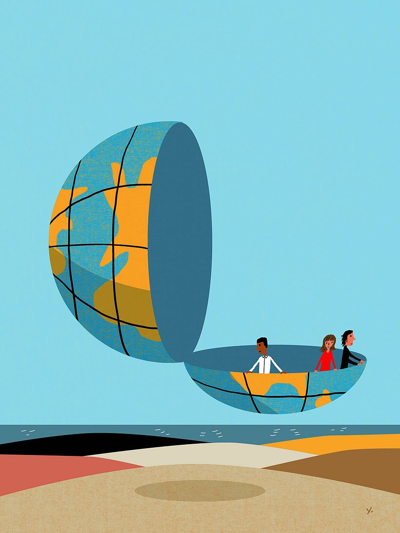 I chose this for the final The idea is a bigger unformed world after you emerge from our world.