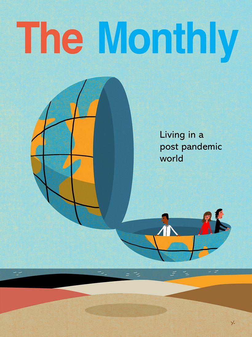 Here's the final with the type from our magazine. Notice how I made sure to provide space for the copy.