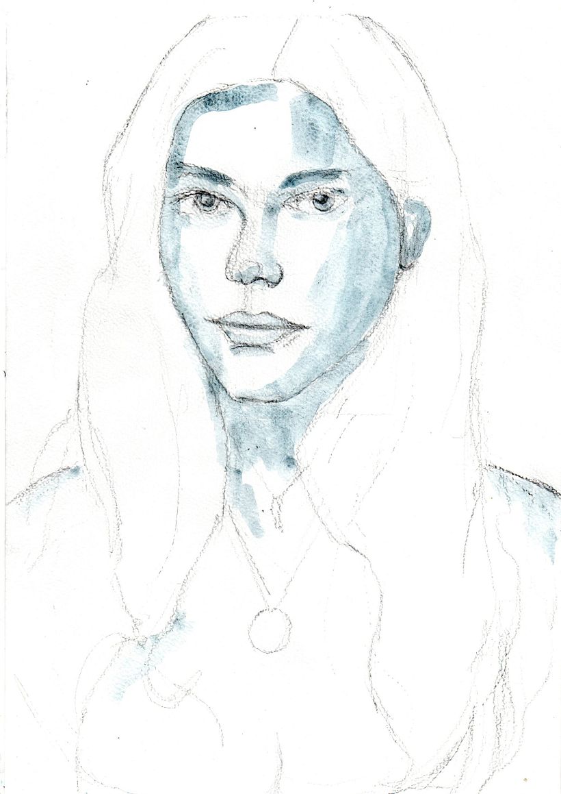 Mijn project van de cursus: Portret geïllustreerd in aquarel 5