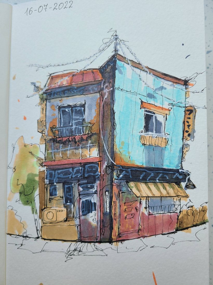 My project for course: Expressive Architectural Sketching with Colored Markers 3