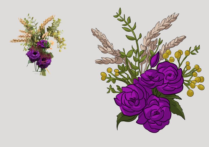 Meu projeto do curso: Retrato ilustrado com estilo art nouveau 5