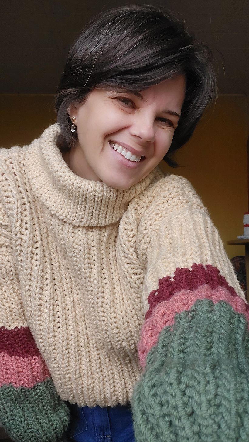 Meu projeto do curso: Crochê: crie roupas com apenas uma agulha 5