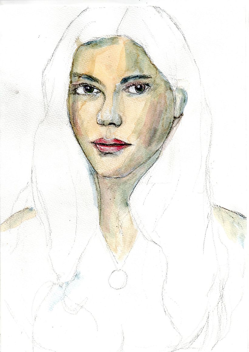 Mijn project van de cursus: Portret geïllustreerd in aquarel 9