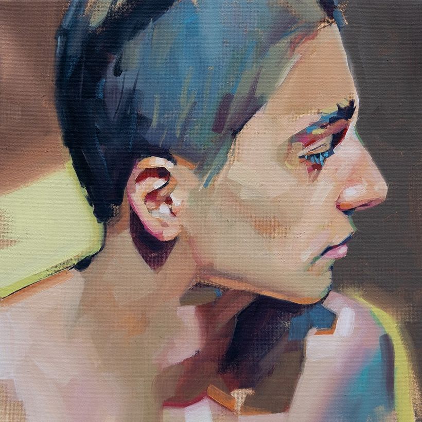 ‘Fride’ - #55 in my series of one hundred heads
