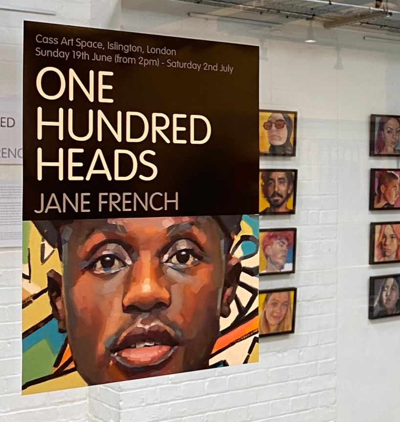 All one hundred paintings were exhibited in June/July 2022 at the Cass Art Space, Islington, UK
