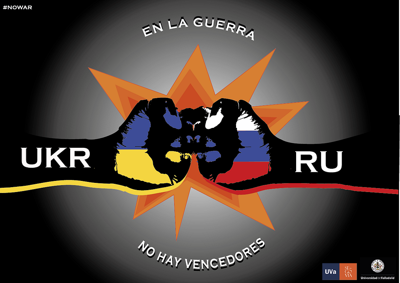 Diseño que pretende concienciar sobre los perjuicios que conllevan las guerras para todos y promover la paz.