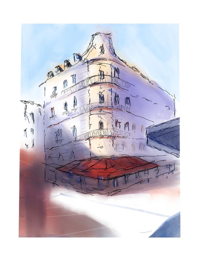 Mi proyecto del curso: Dibujo arquitectónico con acuarela y tinta 1