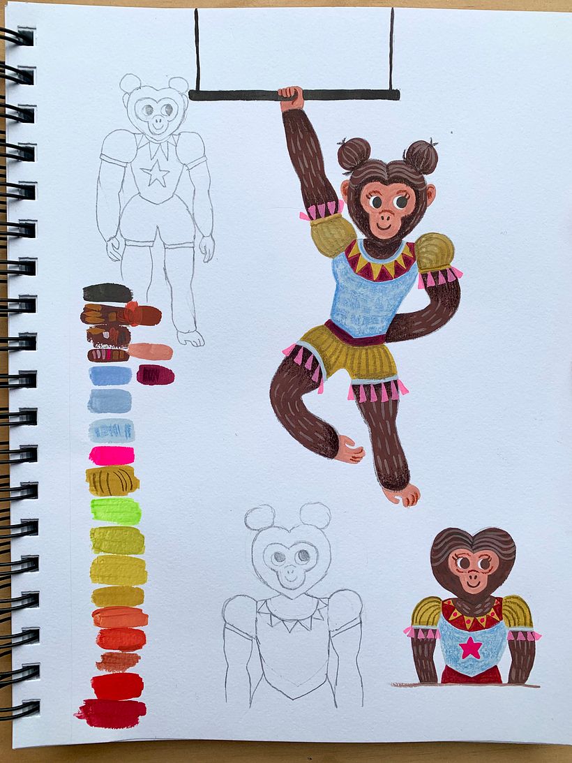 My project for course: Character Painting with Gouache and Colored Pencils 3