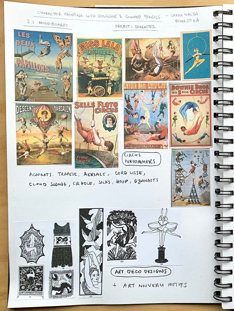 My project for course: Character Painting with Gouache and Colored Pencils 7
