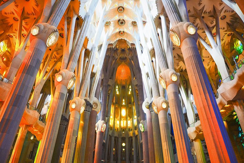 Sagrada Familia interior. Image: Sung Jin Cho on Unsplash.