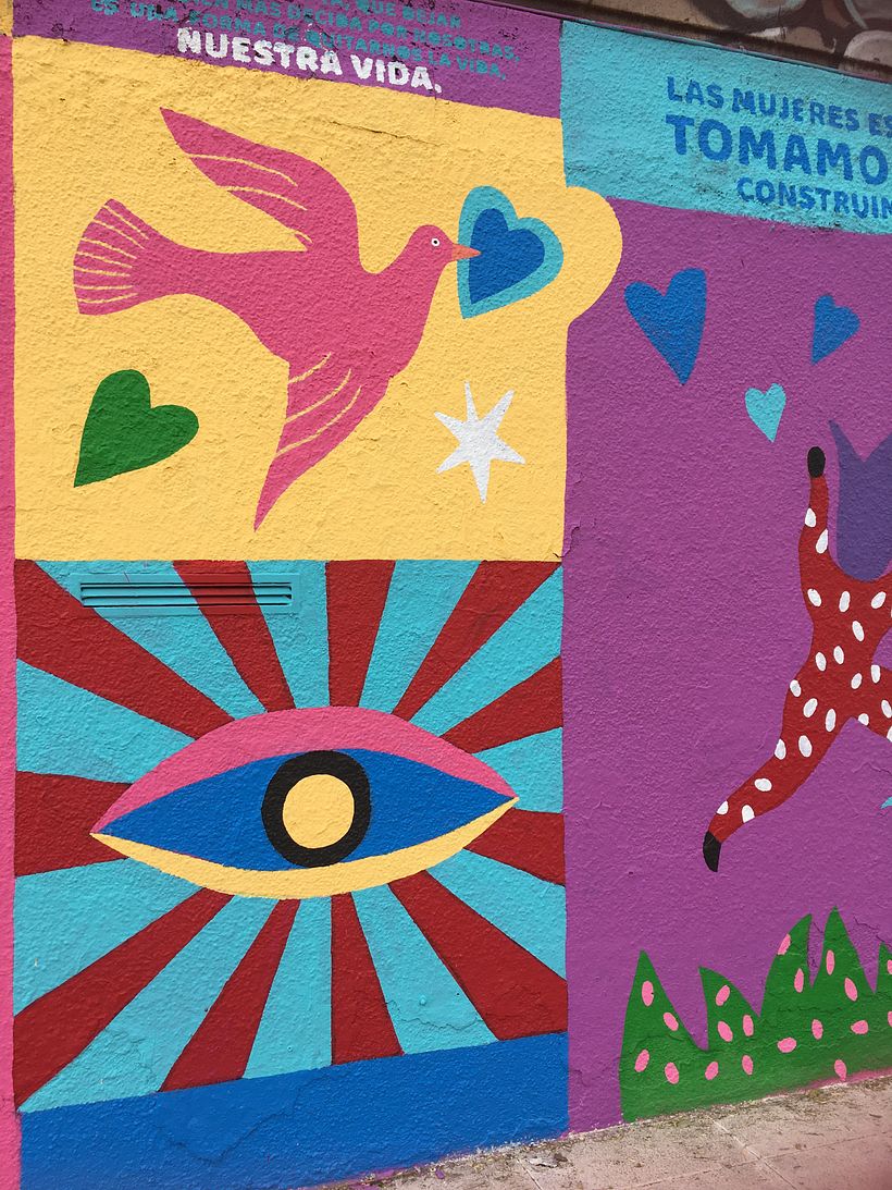 Mural para Adidas hecho en la CDMX, 2021.