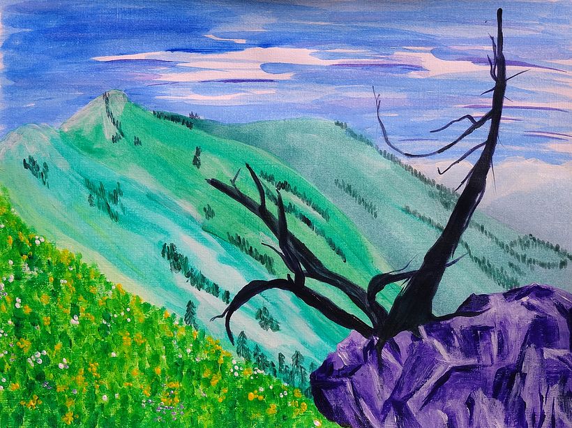 Paisaje en acrílico 1