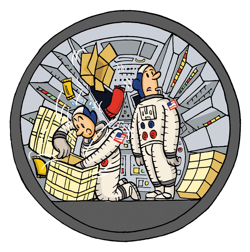 Los Superpreguntones Viaje al Espacio - Tradycyjna ilustracja