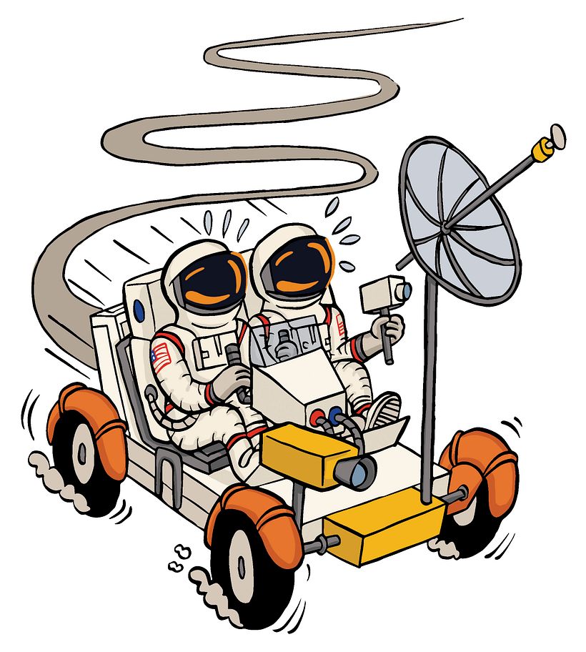 Los Superpreguntones Viaje al Espacio - Tradycyjna ilustracja