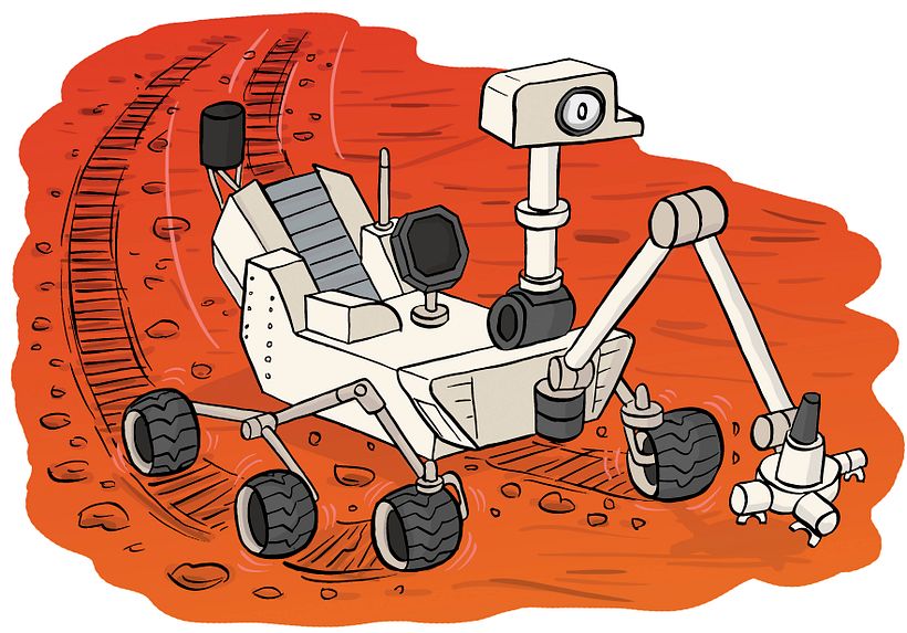 Los Superpreguntones Viaje al Espacio - Tradycyjna ilustracja