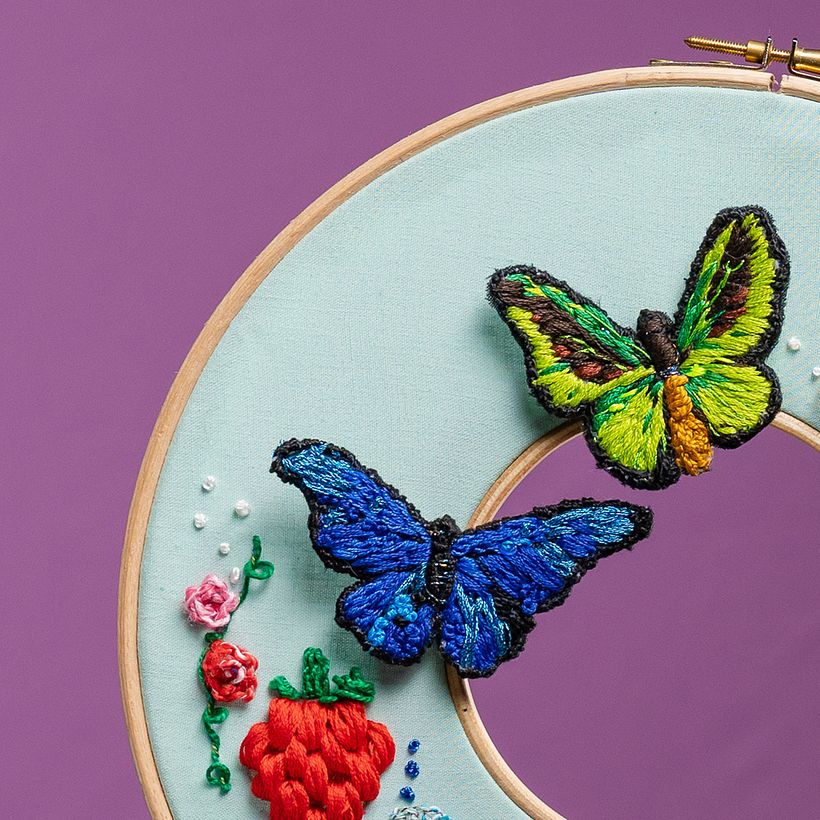 Mi proyecto del curso: Bordado en doble bastidor con puntadas en relieve 8
