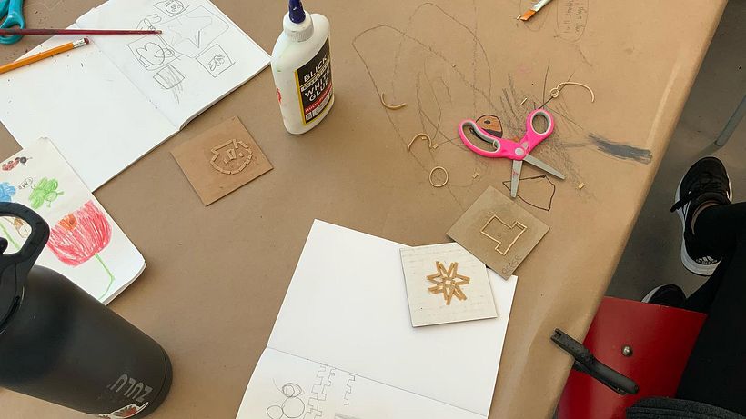 Cardboard stamp