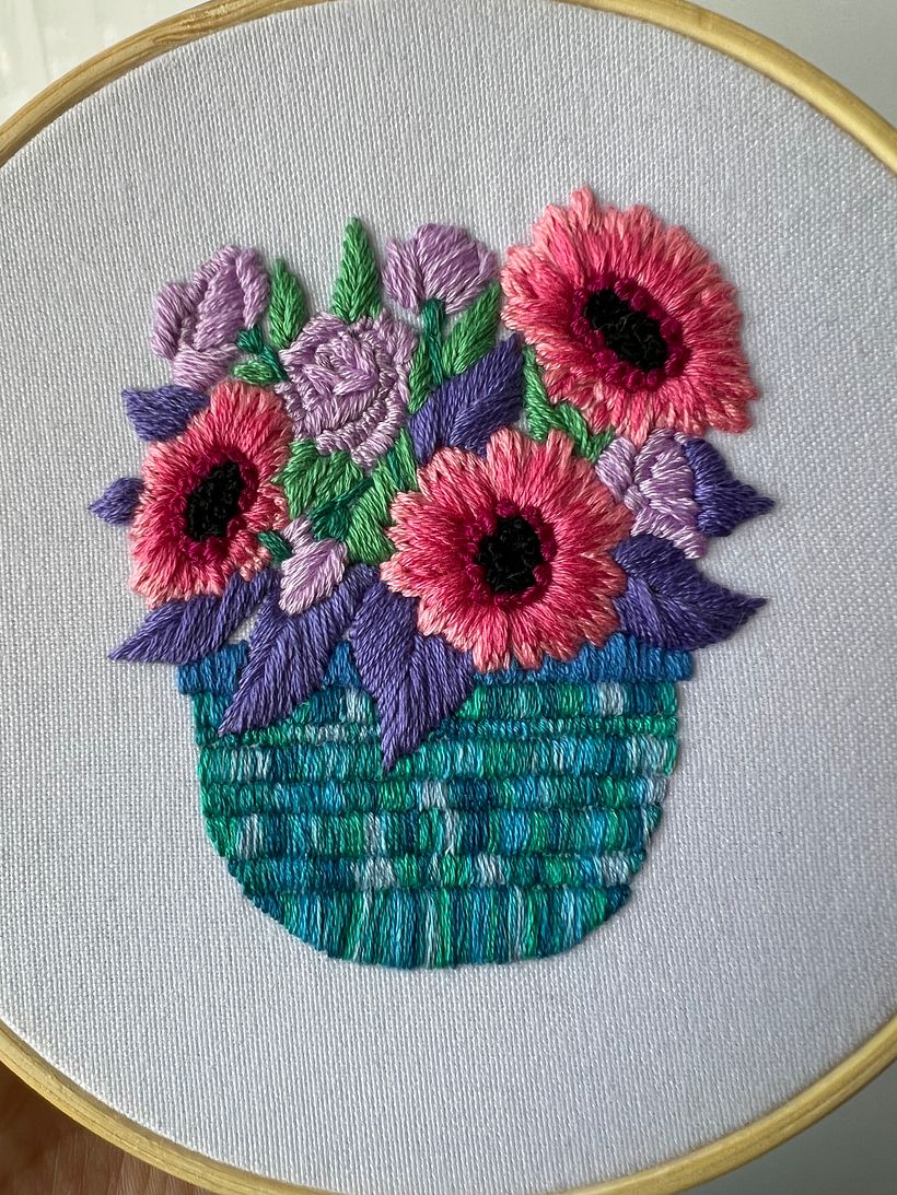 Canasta de flores 1