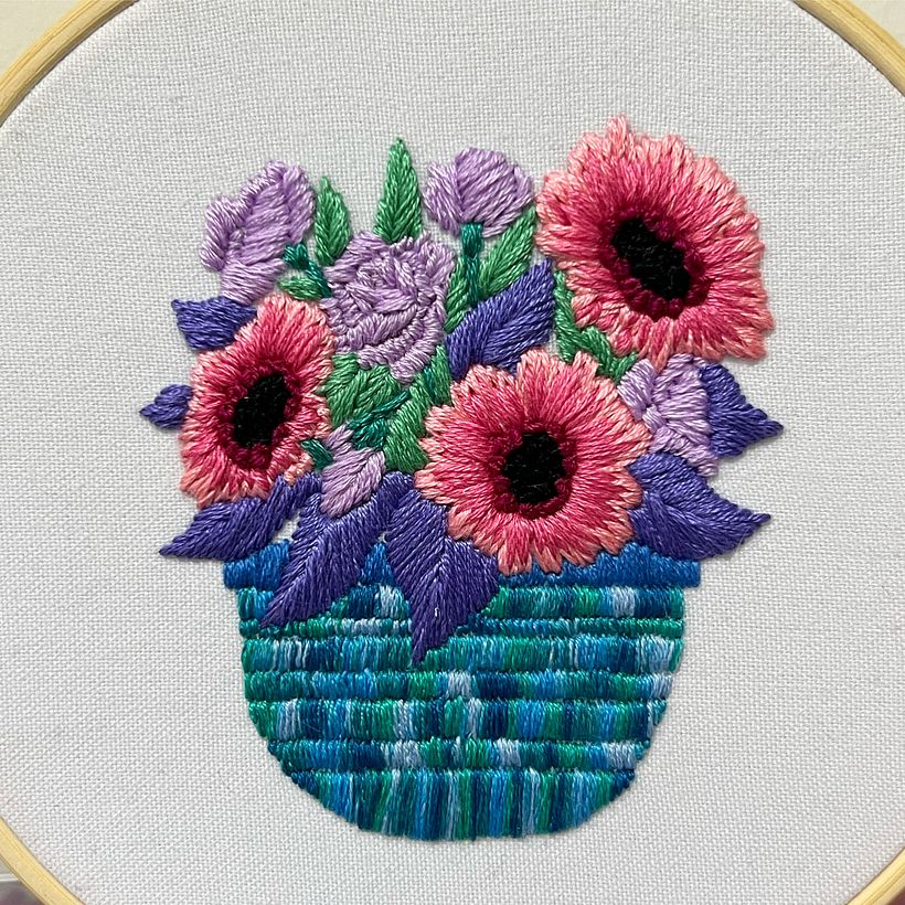 Canasta de flores 2