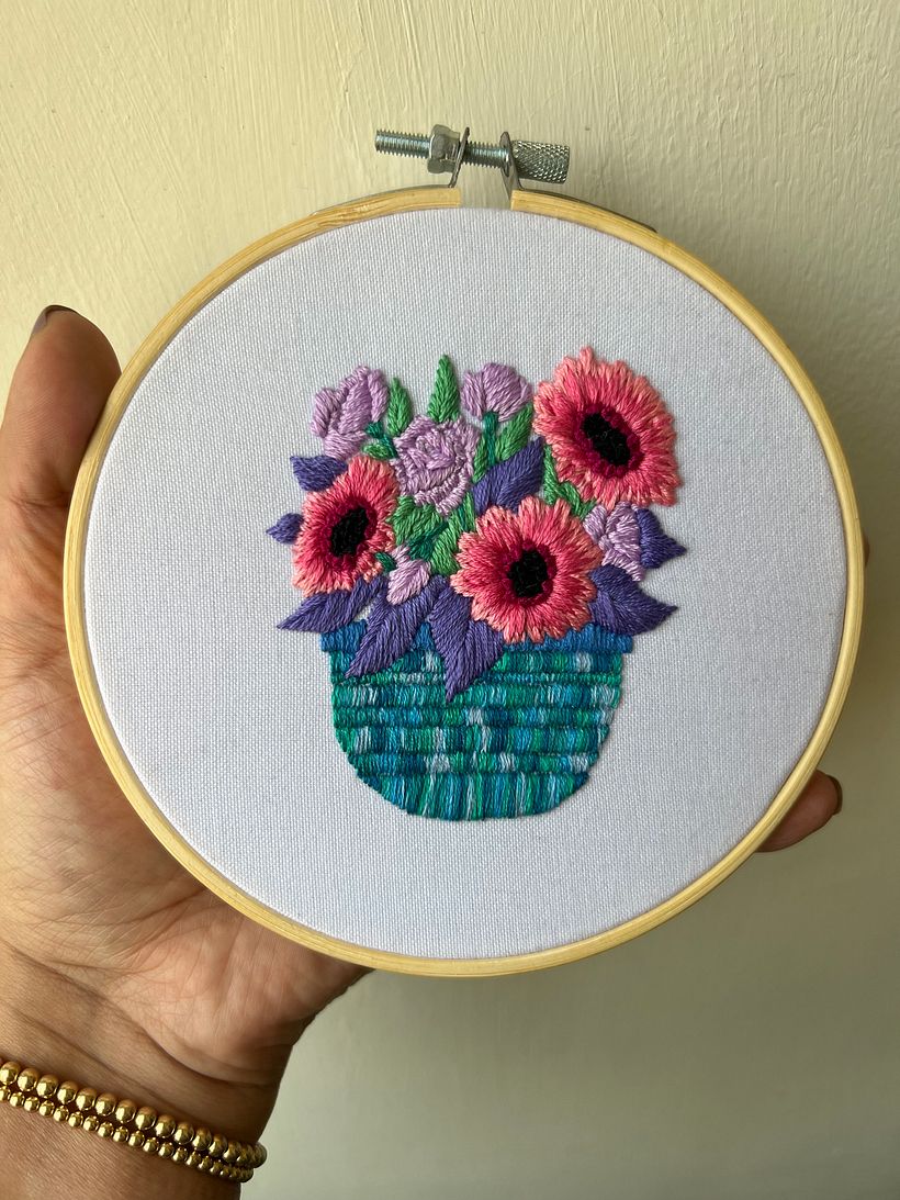 Canasta de flores 3