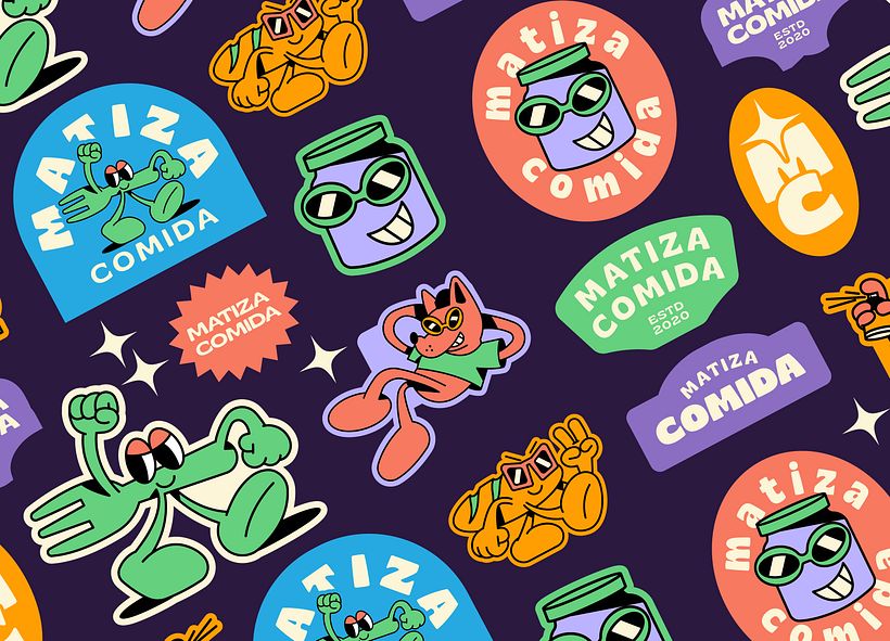 Matiza Comida - Set de Stickers 9