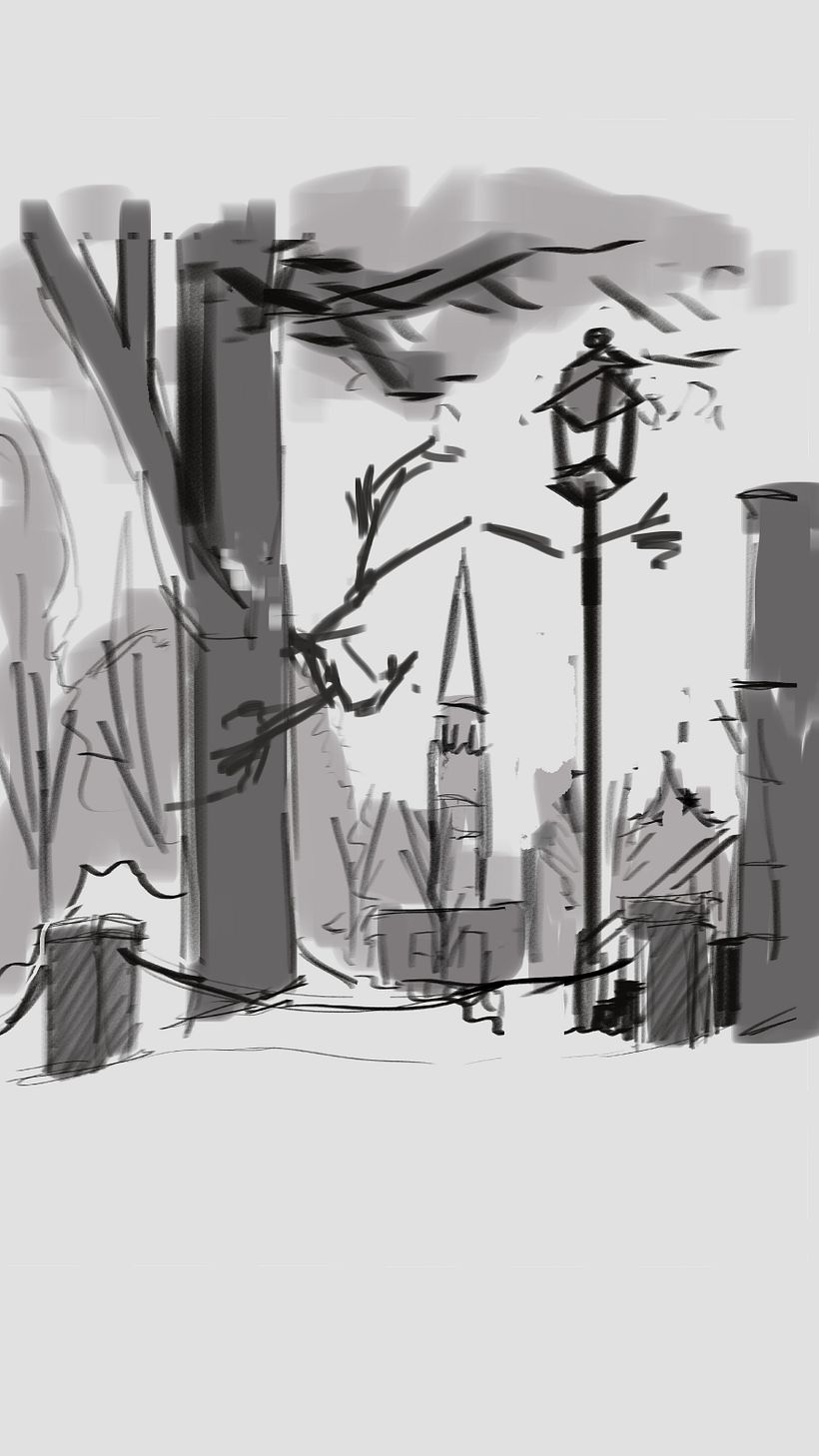 Sketch (I took to heart the advice on keeping it simple)