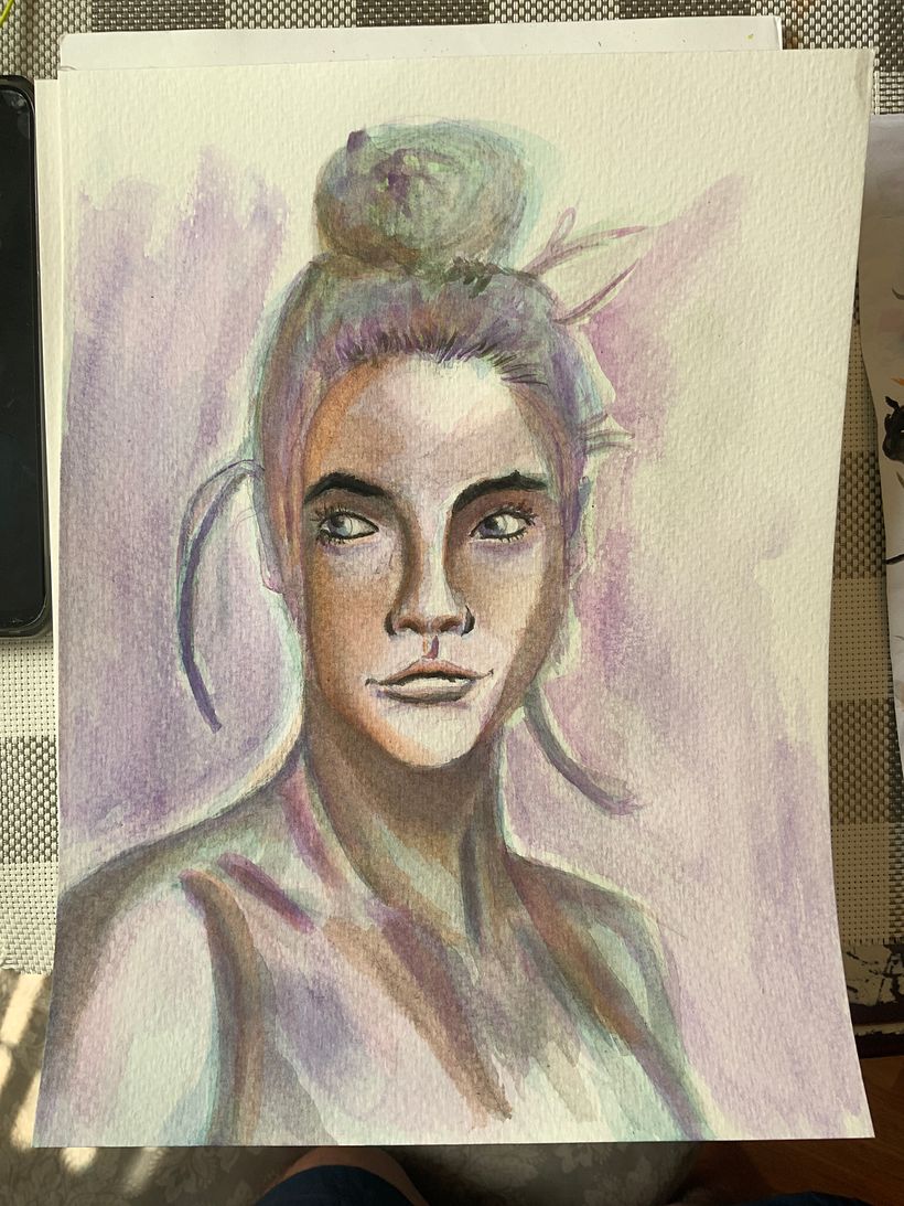My project for course: Artistic Portrait with Watercolors 3